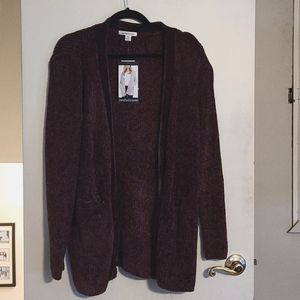 John Paul Richard XL Plum Cardigan